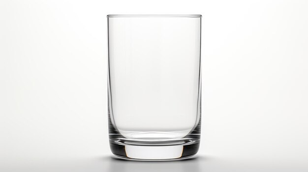 Clear Glass Standing on White Background On a White or Clear Surface PNG Transparent Background