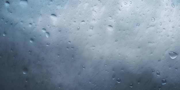 Чистое стеклянное окно с каплями дождя на нем