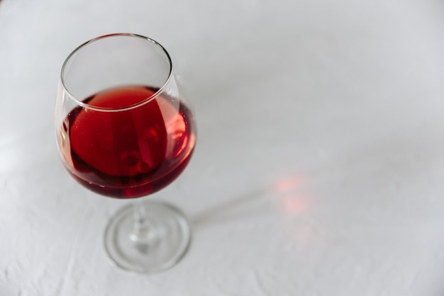 A clear glass of wine