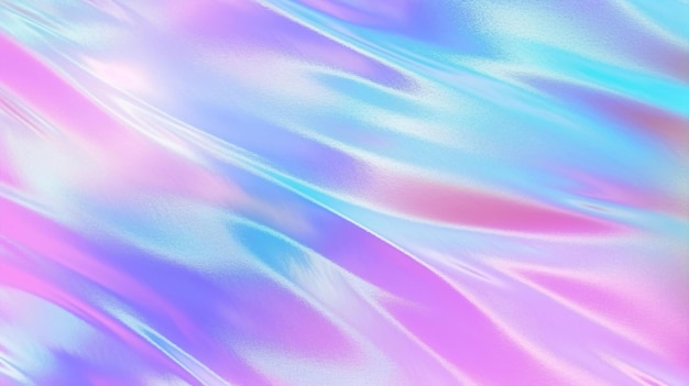 Clear iridescent plastic or holographic iridescent glass foil Abstract 3d pearlescent gradient drop