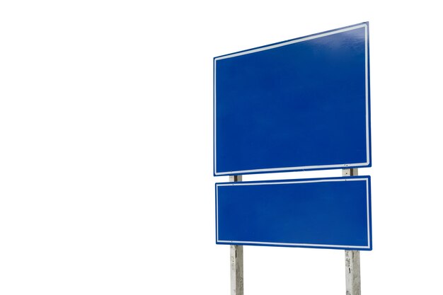 Clear isolated traffic sign on white background Clipping Paths