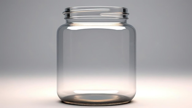 Photo a clear jar with elegance