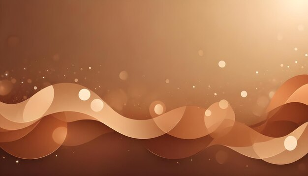 Photo clear plain shiny soft vintage bokeh cloudy wave like geometric brown background or texture