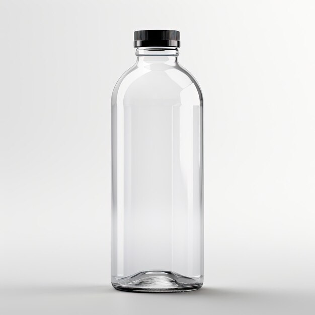 Clear Plastic Bottle with No Label