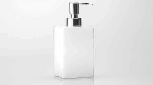 Photo clear plastic soap dispenser