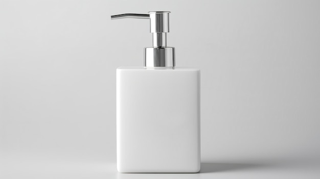 Photo clear plastic soap dispenser