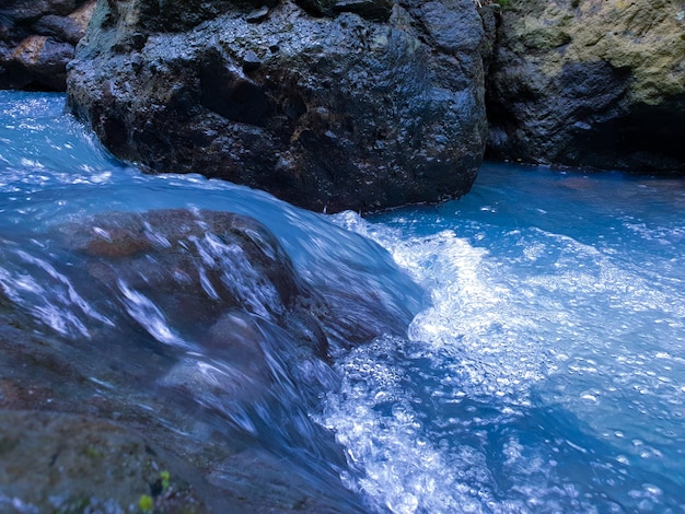 clear river in tropical forest