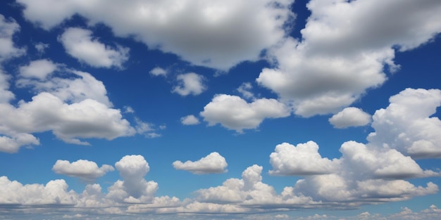 Clear sky with beautiful clouds