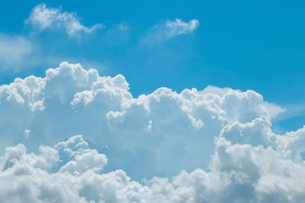 Clear sky with clouds and white clouds background