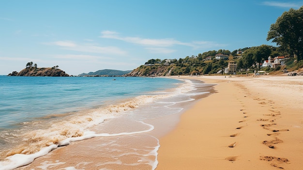 Photo clear and sunny weather reallife ocean waves