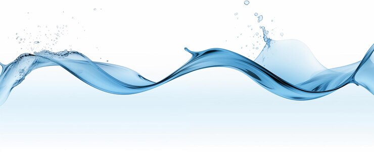 Photo clear and transparent water splash on a clean white background