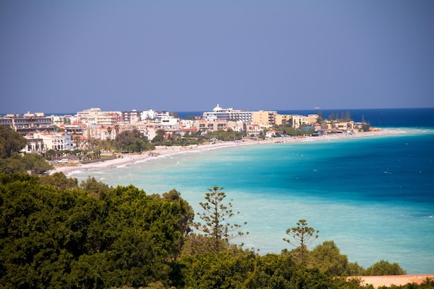 Clear turquoise water at Aegean seaside