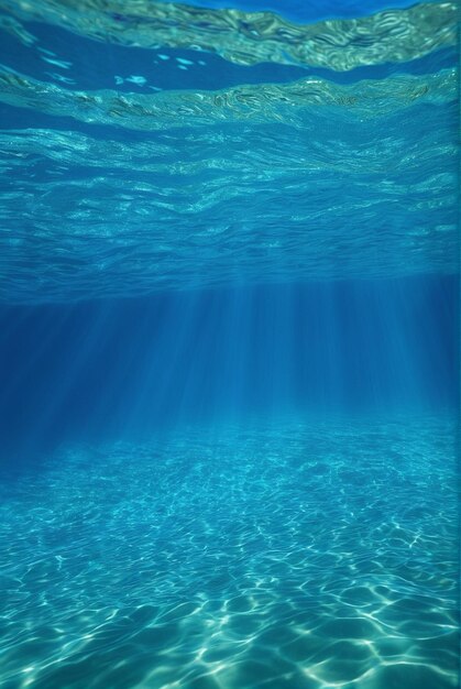 Foto paesaggio sottomarino limpido