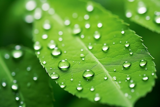 澄んだ水は露の滴や 雨の滴を落とします