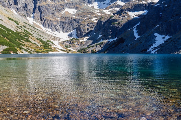 Фото Чистая вода гор озера.