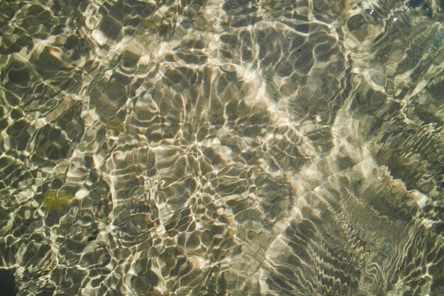 Clear and wavy water making a pattern