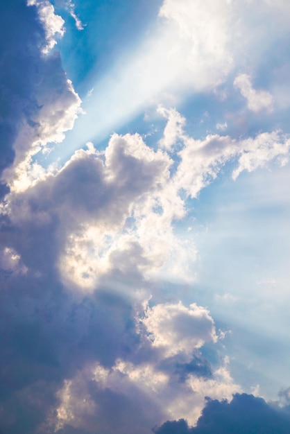 Clearly beautiful blue sky with unique cloud