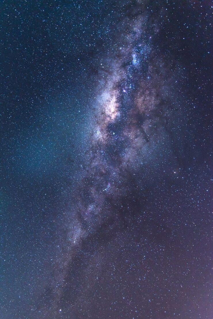 Photo clearly milky way on night sky