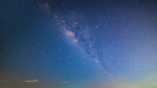 明らかに夜空に天の川。