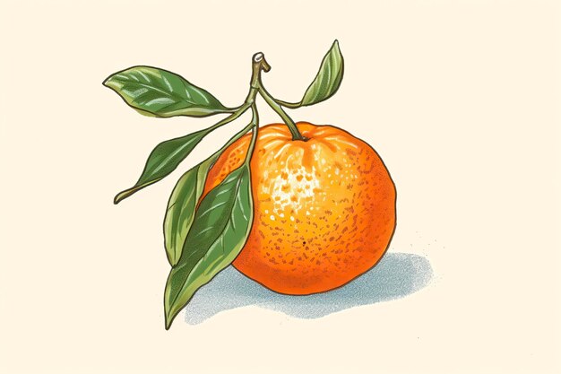 Clementine Illustratie Voedselillustratie Generatieve AI