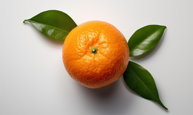 Clementines on a white background generative ai