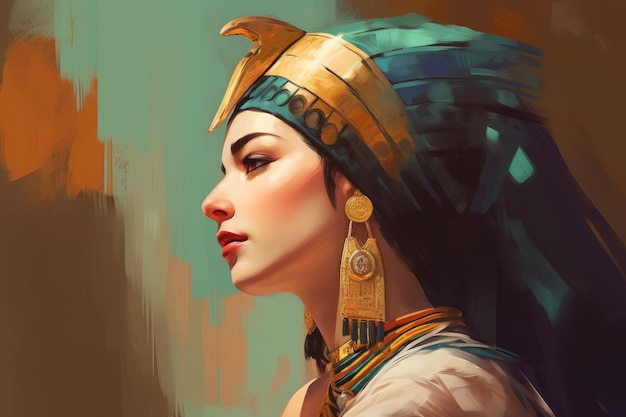 Cleopatra cute portrait Generate Ai