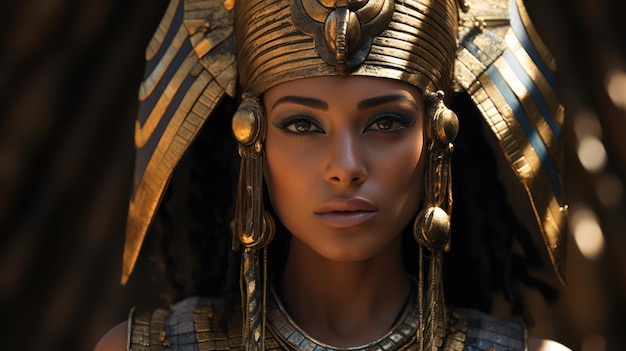 Foto cleopatra regina dell'antico egitto prodezza politica come ultimo faraone del regno tolemaico