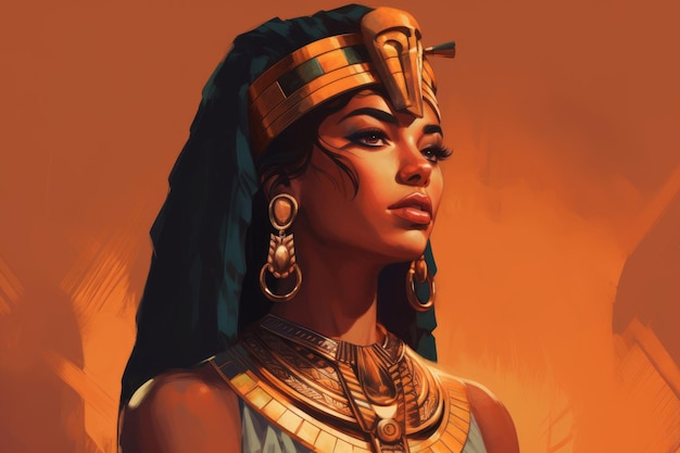 Cleopatra sexy portrait Generate Ai