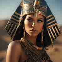 Photo cleopatra woman pharaoh in egypt