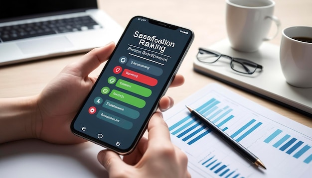 Client User Assessment Satisfaction Feedback Ranking on Smartphone Evaluation Researching