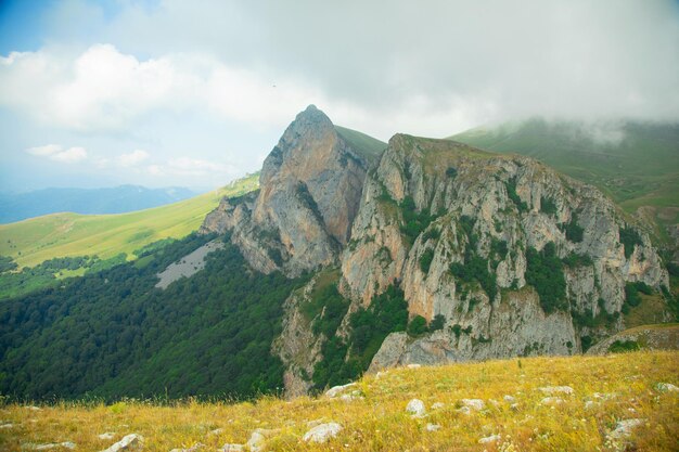 Cliff in nature Armenië zomertijd