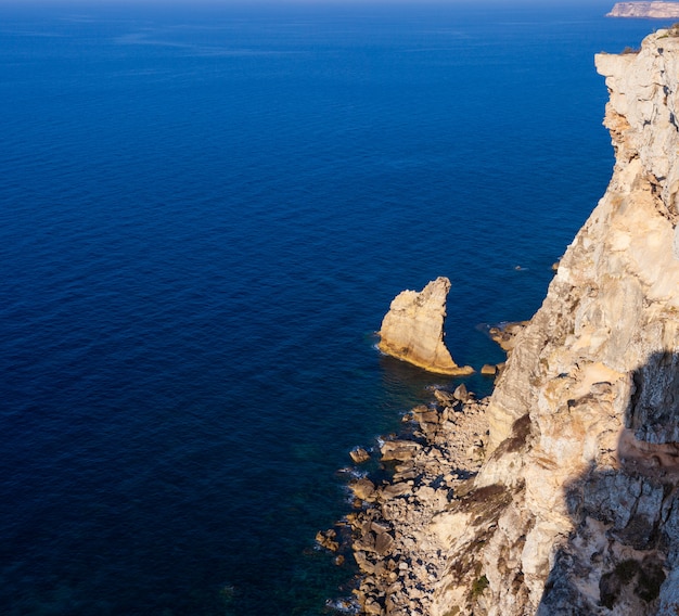 The cliff La Vela, Lampedusa