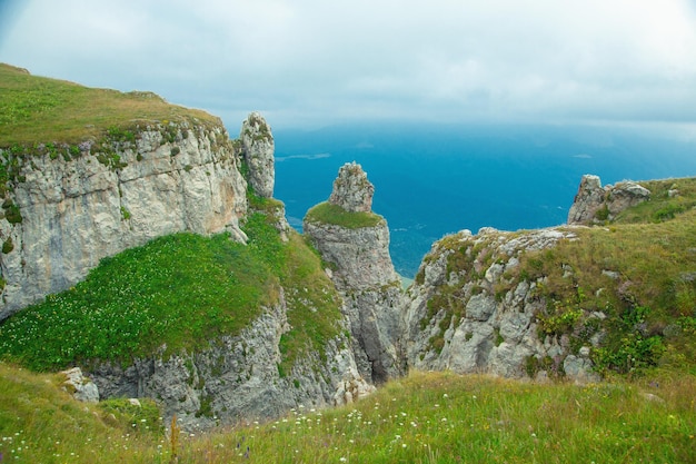 Cliff in nature Armenia Summer time