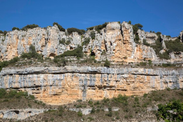 Cliff Tops in Orbaneja del Castillo, Burgos, Spanje