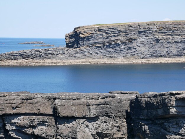 Cliffs and Atlantic ocean clouds rocks and laguna beauty in nature Vacation trip relaxation backgrou