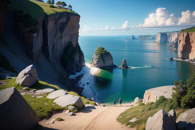 The cliffs of the bay of fundy