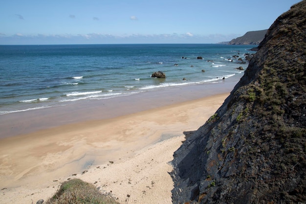 Cliffs at Picon Beach in Loiba, Galicia, Spain