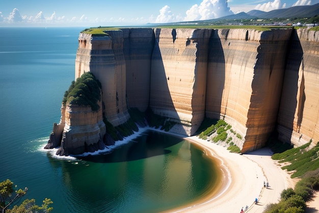 The cliffs of the sea of cortez