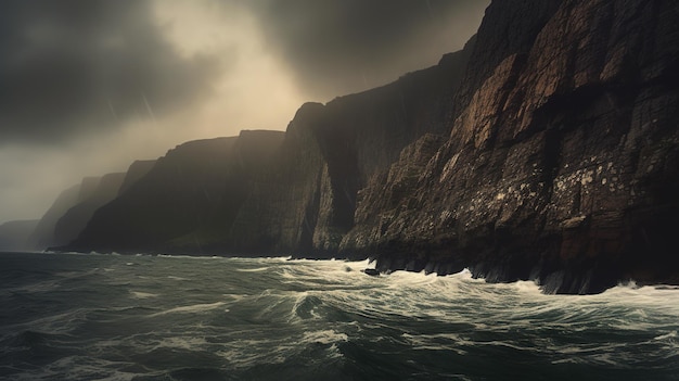 Cliffs on seaside