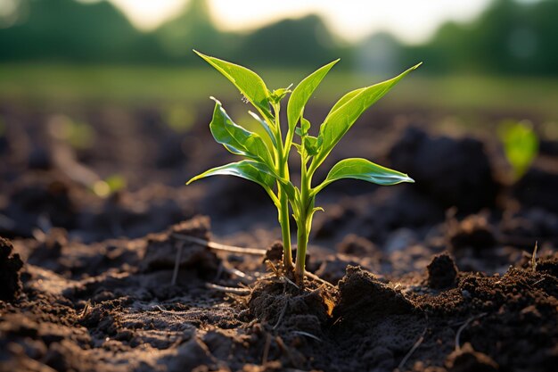 Climate action planting a new tree to combat and mitigate climate change