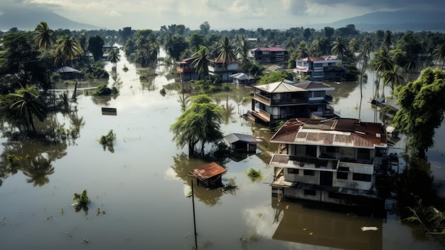 Climate change adaptation strategies focusing on resilience and mitigation efforts Generative AI