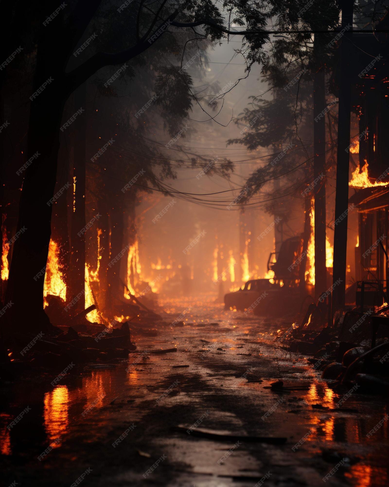Premium Photo  Climate change devastation a visual chronicle Ai Generated