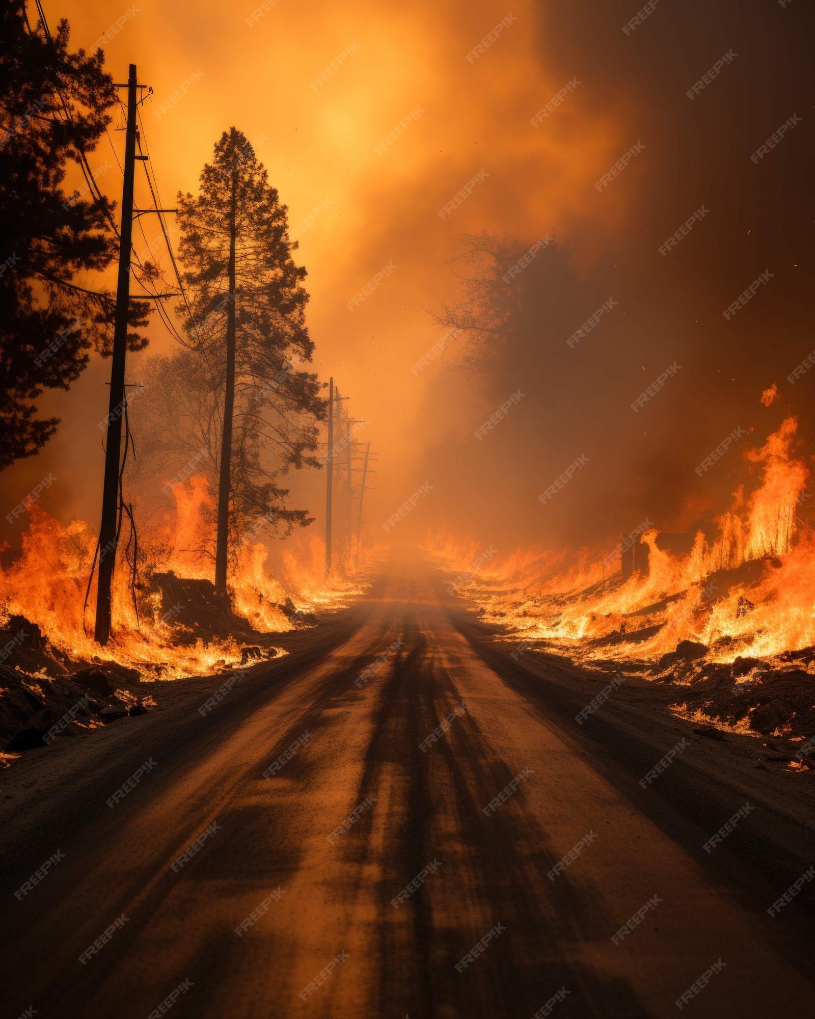 Premium Photo  Climate change devastation a visual chronicle Ai Generated