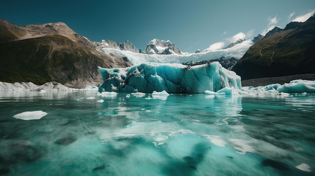 気候変動による氷河の溶解
