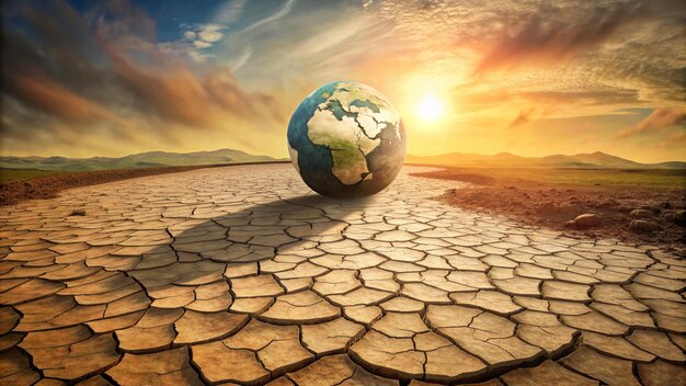 Climate change with dry soil