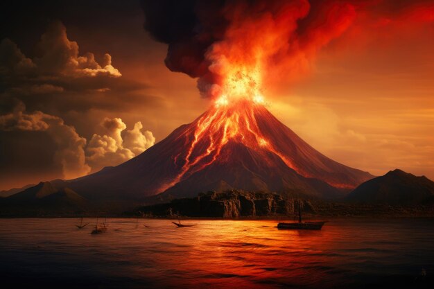 Photo climate chaos volcano's impact unveiled