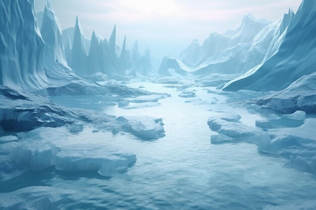 写真 気候危機 氷河の溶け上がり 極端な気候
