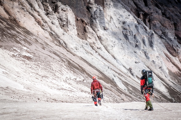 Climbers go to the mountains