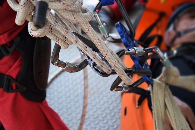 Climbing equipment set