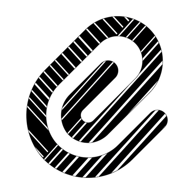 clip icon black white diagonal lines